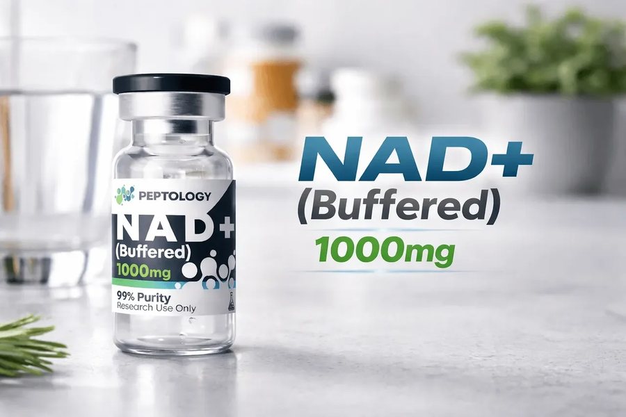 NAD+ (Buffered) 1000 mg: energía celular, reparación del ADN y apoyo mitocondrial