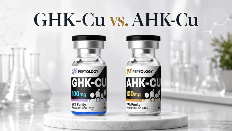 GHK-Cu y AHK-Cu: ¿cuál es la diferencia entre los dos tripéptidos de cobre?