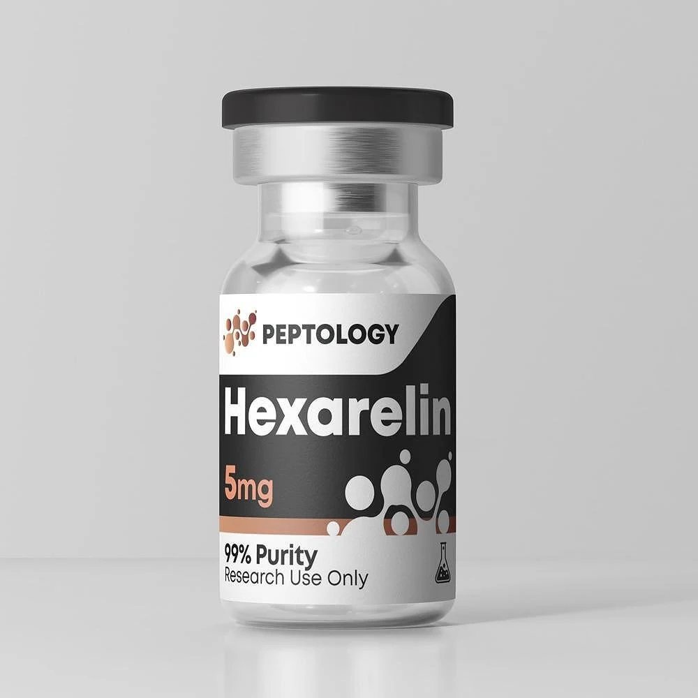 Hexarelin 5 mg – Secretagogo de GH (agonista de GHS-R1a) para investigación